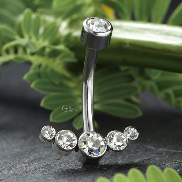 Titanium Internally Threaded Navel Ring - Image 3