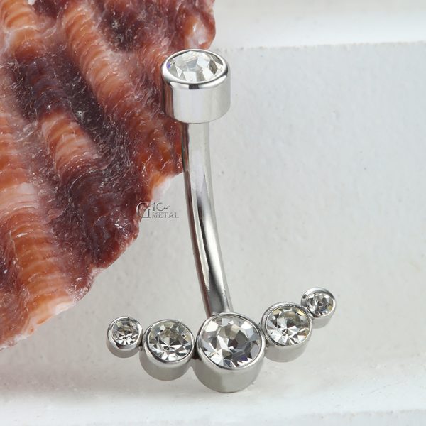 Titanium Internally Threaded Navel Ring - Image 4