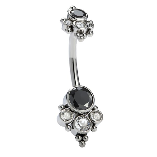 Titanium Threaded Navel Ring - Image 2